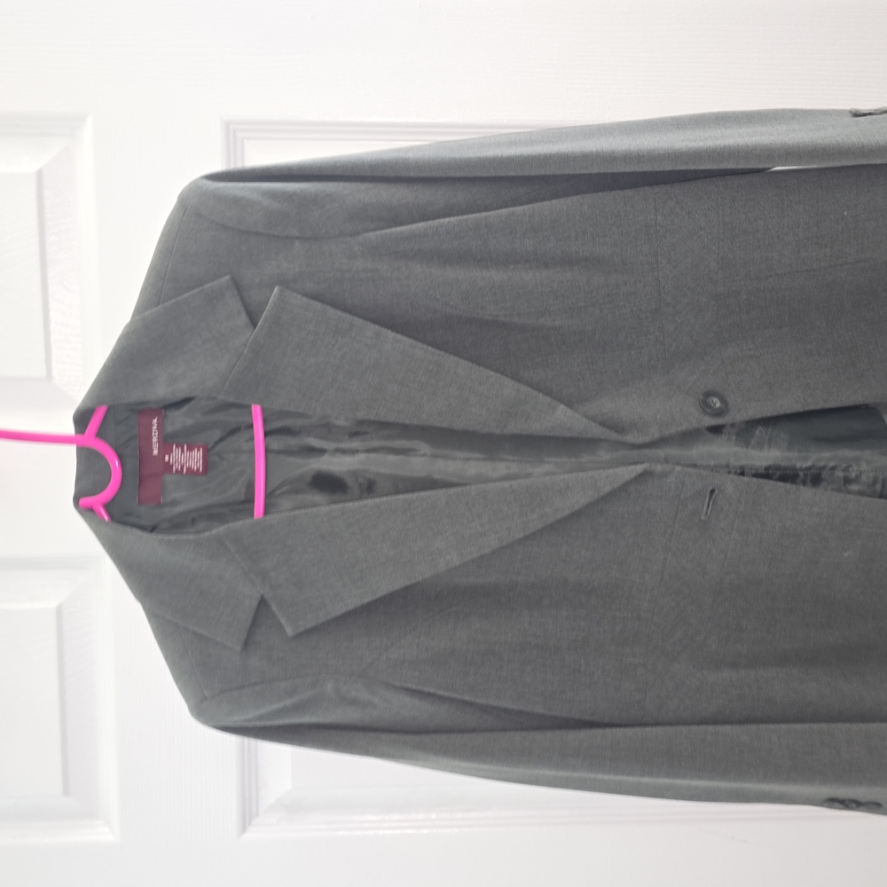 Merona Gray Blazer Classic Notched Lapel